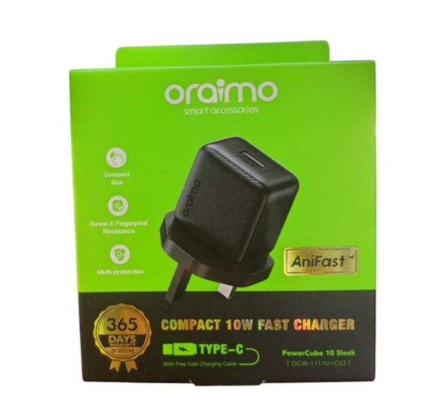 Oraimo type-c compact 10w fast charger